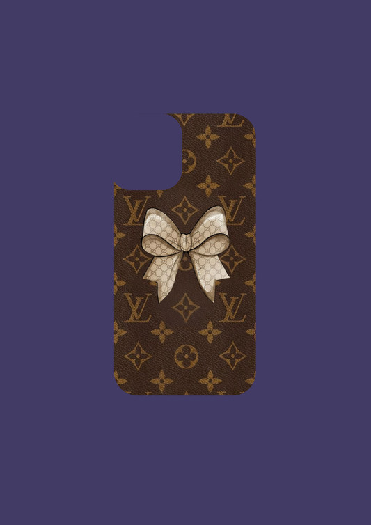 Velvet Monogram Bow  - Insert Only Design