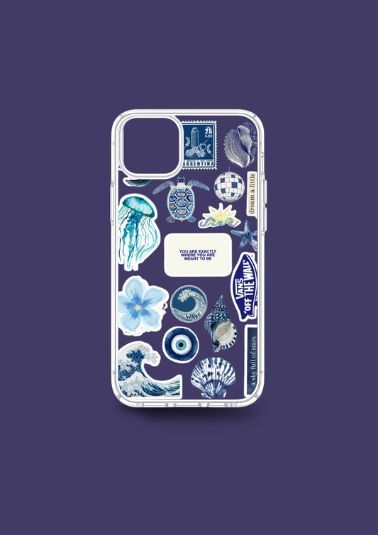 Ocean Diary –  - Insert Only Design - Summer Sticker Case 🌊🐚