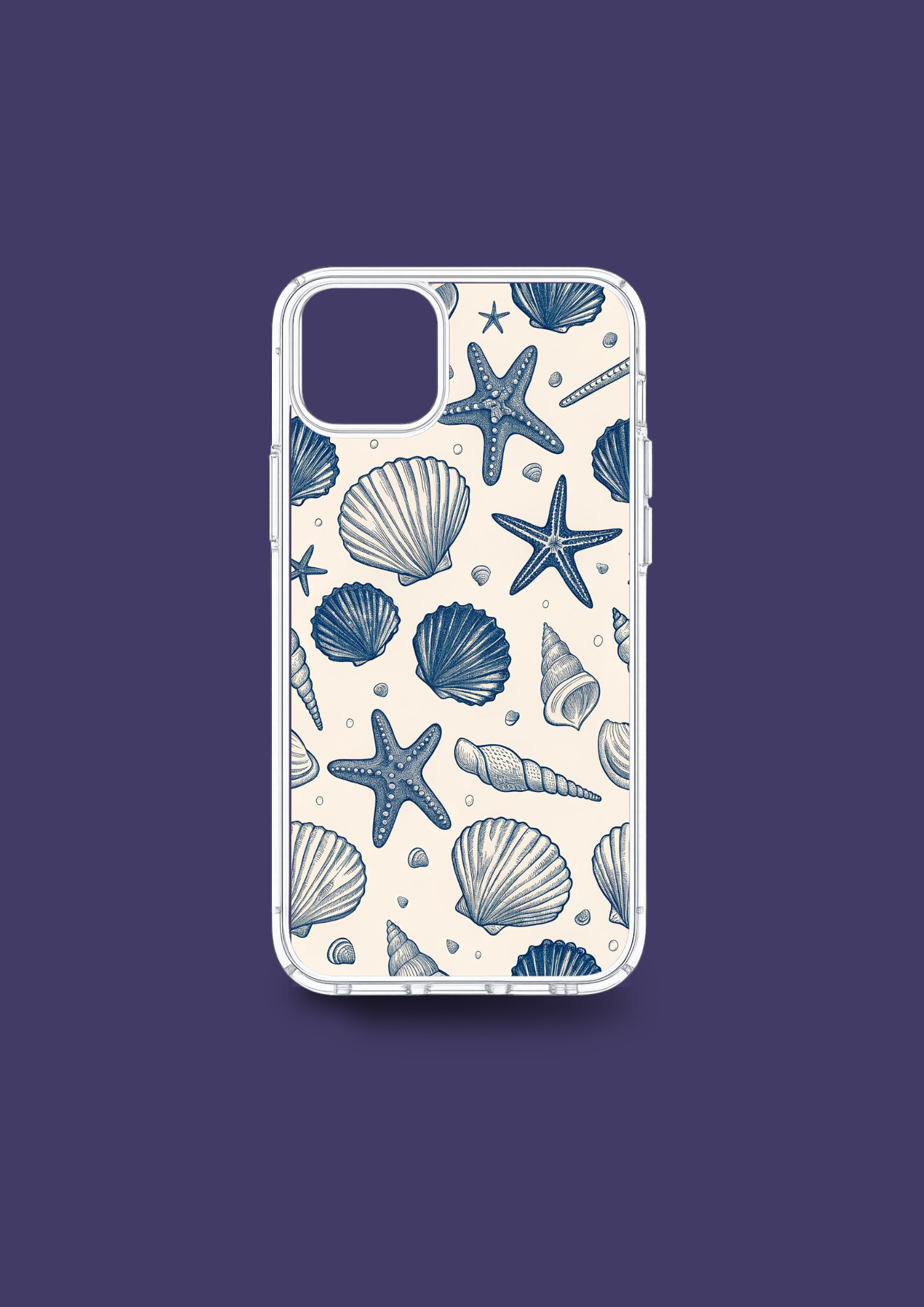 Seaside Sketch – Summer Shell Case 🐚🌊 - Insert Only Design
