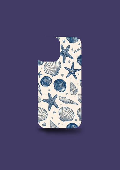 Seaside Sketch – Summer Shell Case 🐚🌊 - Insert Only Design