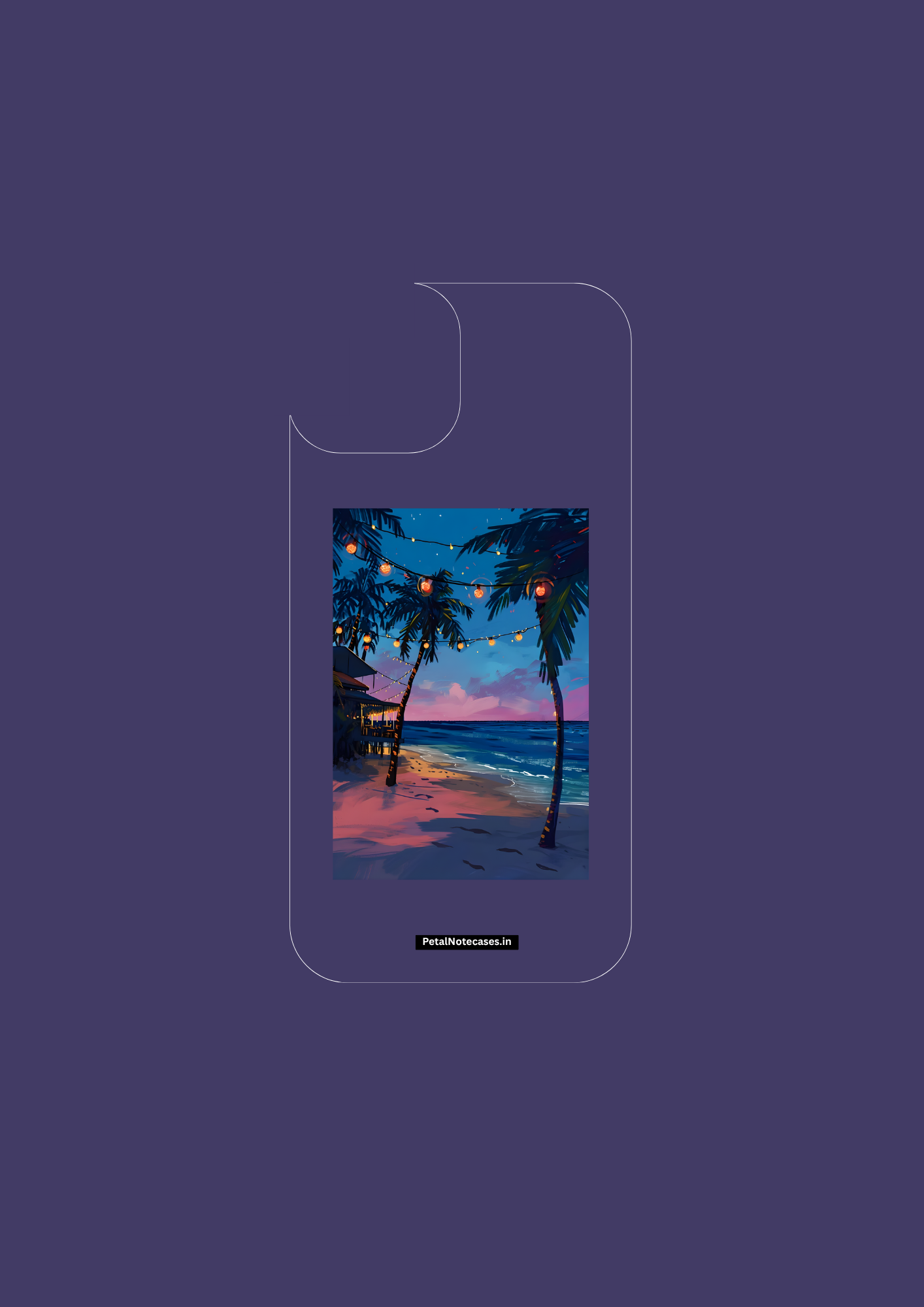 Twilight Shore – Summer Calm Case 🌙🌊🌴 - Insert Only Design