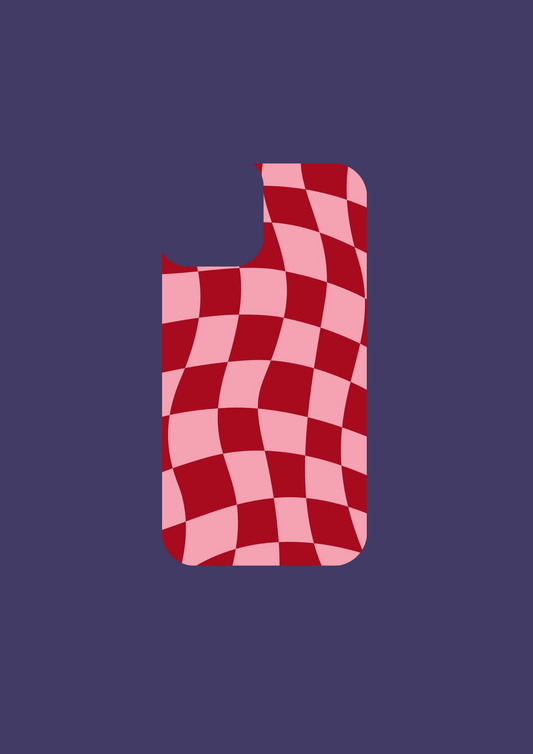 Cherry Wave Check - Insert Only Design