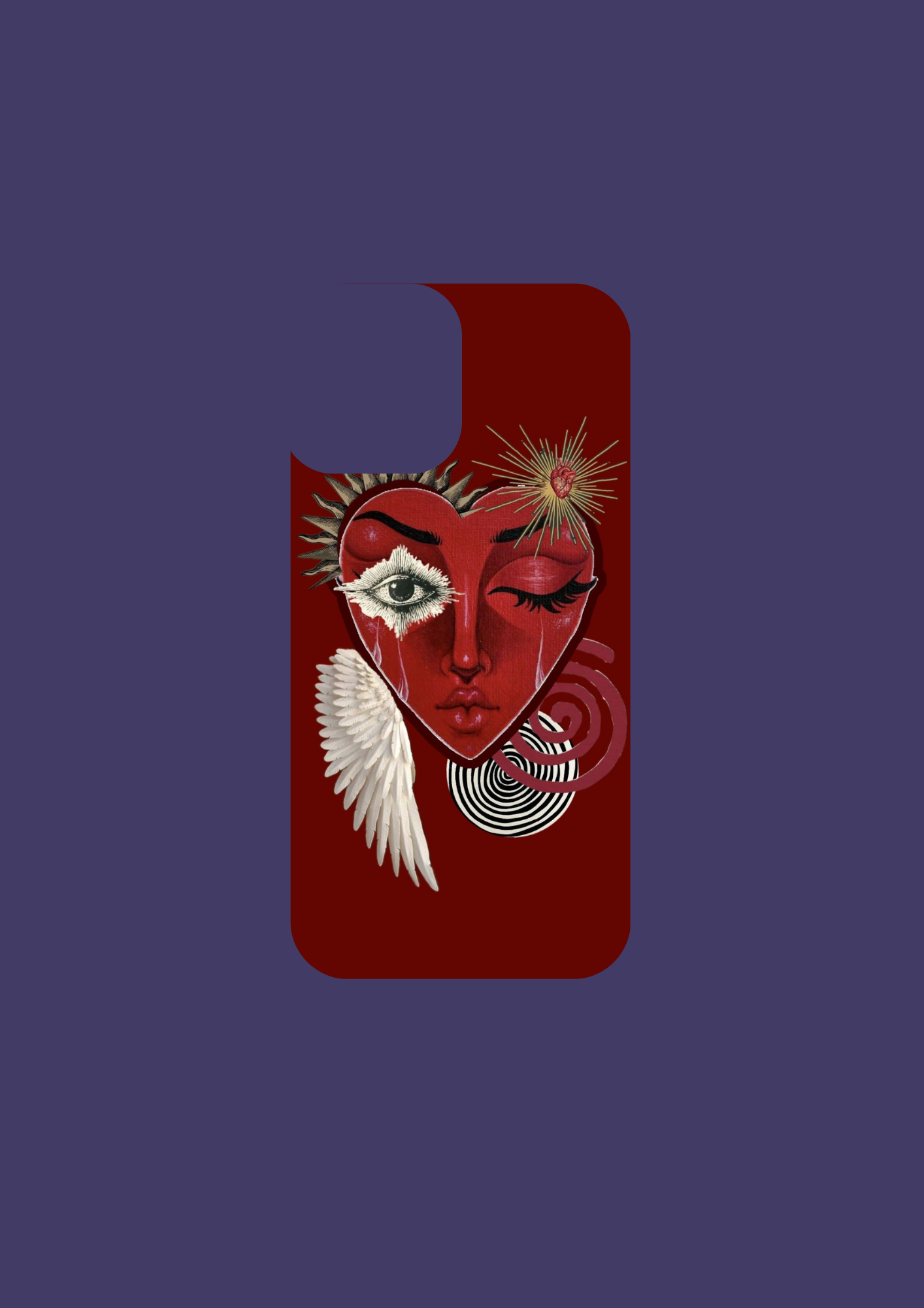 Sacred Heart – Surreal Art Case - Insert Only Design