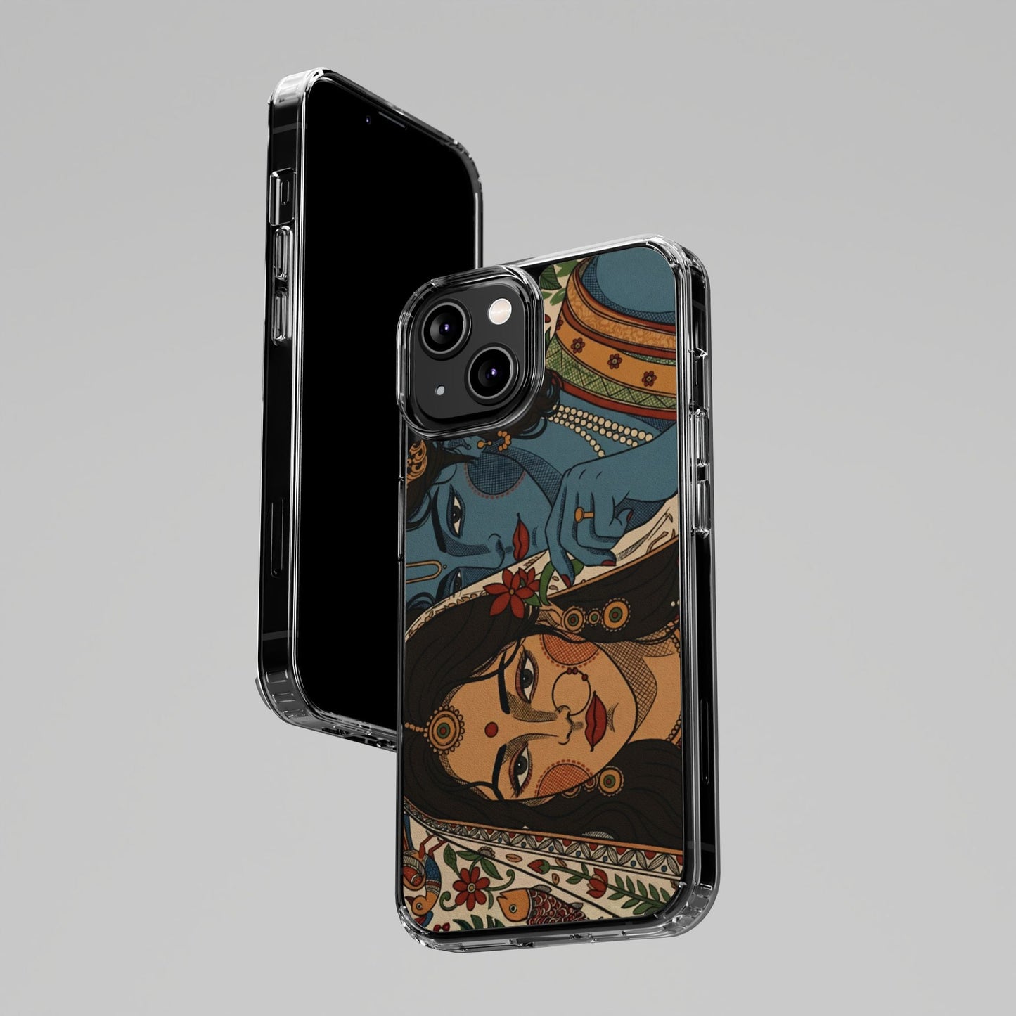 Shree Radha Krishna Portrait 🦚 - Insert Design Only