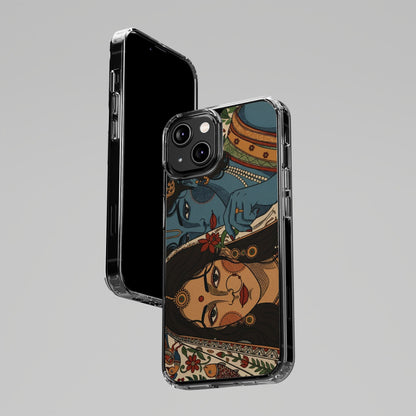Shree Radha Krishna Portrait 🦚 - Insert Design Only