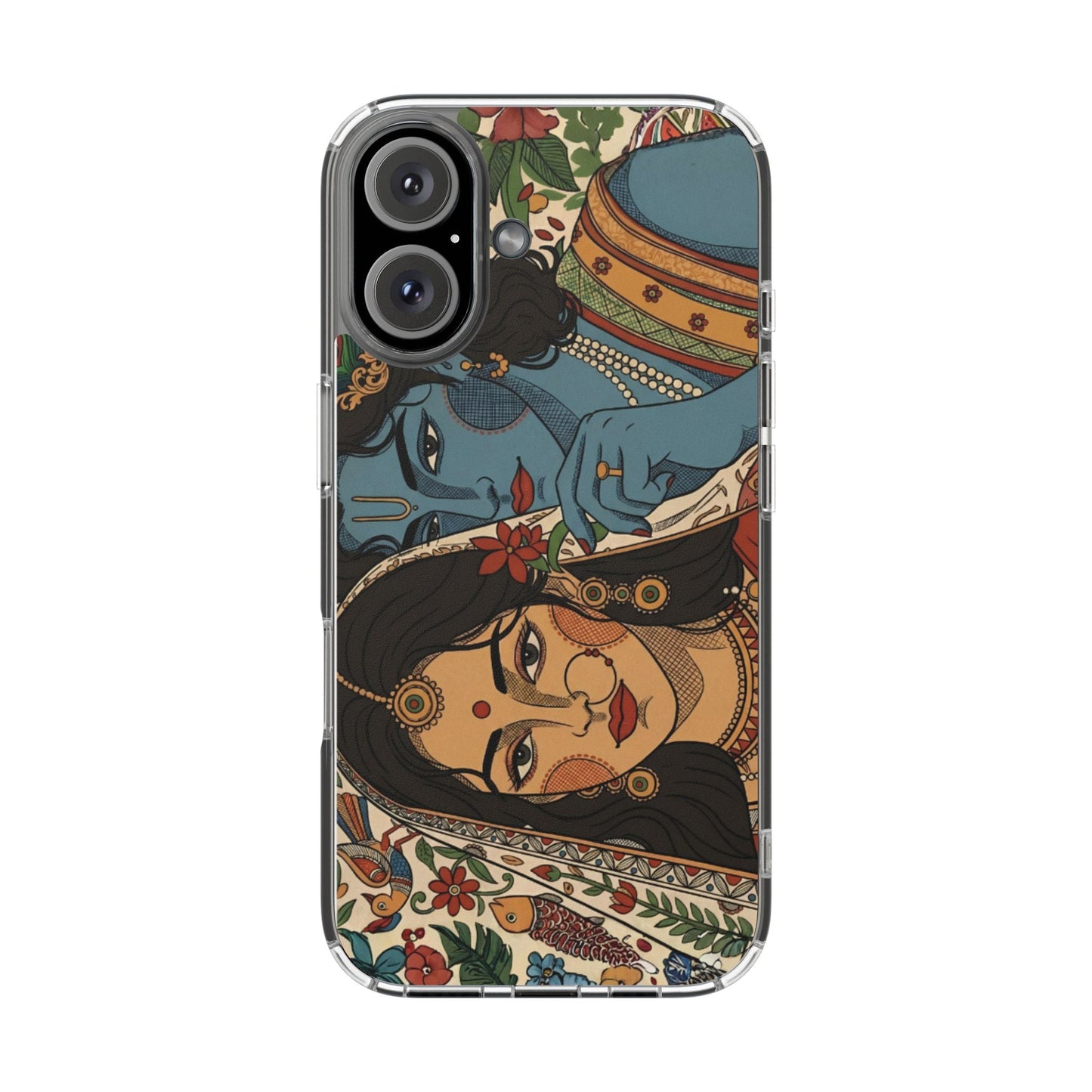 Shree Radha Krishna Portrait 🦚 - Insert Design Only