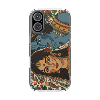 Shree Radha Krishna Portrait 🦚 - Insert Design Only