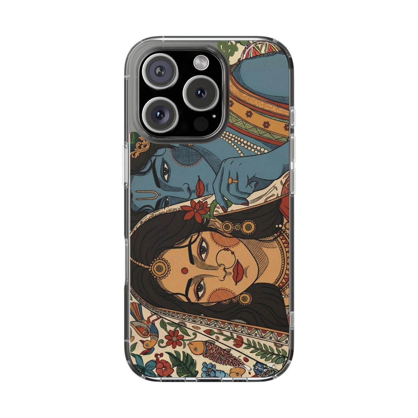 Shree Radha Krishna Portrait 🦚 - Insert Design Only