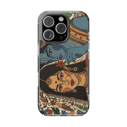 Shree Radha Krishna Portrait 🦚 - Insert Design Only